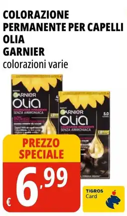 Tigros Colorazione permanente per capelli olia GARNIER offerta