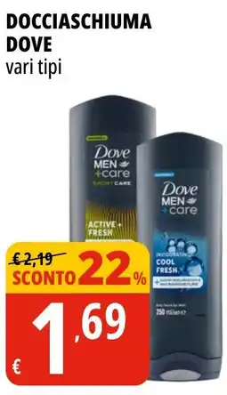 Tigros Docciaschiuma DOVE vari tipi offerta