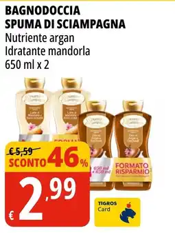 Tigros Bagnodoccia SPUMA DI SCIAMPAGNA offerta