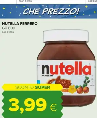 Tigre Nutella offerta