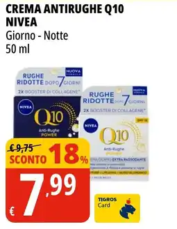 Tigros Crema antirughe Q10 NIVEA offerta