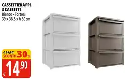 Tigros Cassettiera ppl 3 cassetti offerta