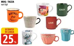 Tigros MUG - TAZZA vari tipi offerta