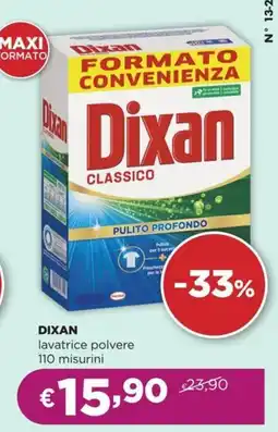 La Saponeria DIXAN lavatrice polvere 110 misurini offerta