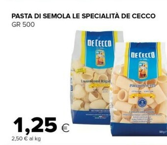 Tigre Pasta di semola di grano duro offerta