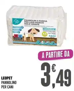 Ayoka Leopet pannolino per cani offerta