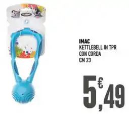 Ayoka IMAC kettlebell in tpr con corda cm 23 offerta