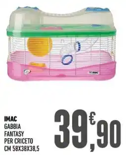 Ayoka IMAC gabbia fantasy per criceto cm 58x38x38,5 offerta