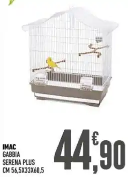 Ayoka IMAC gabbia serena plus cm 56,5x33x60,5 offerta