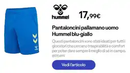 Decathlon Pantaloncini pallamano uomo Hummel blu-giallo offerta