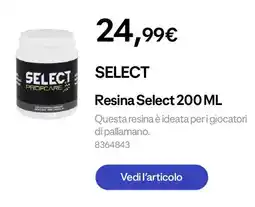 Decathlon SELECT Resina Select offerta