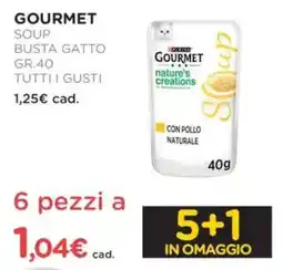 Arcaplanet Gourmet soup busta gatto tutti i gusti offerta