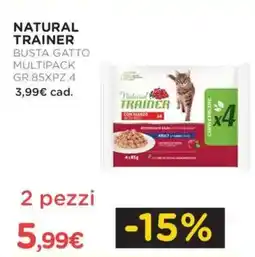 Arcaplanet Natural trainer busta gatto multipack offerta