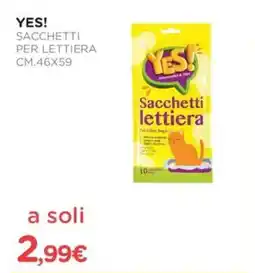 Arcaplanet Yes! sacchetti per lettiera cm.46x59 offerta