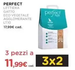 Arcaplanet Perfect lettiera gatto eco vegetale agglomerante offerta