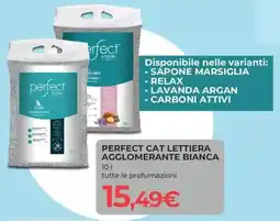 Arcaplanet Perfect cat lettiera agglomerante bianca offerta