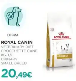 Arcaplanet Royal canin veterinary diet crocchette cane urinary small breed offerta