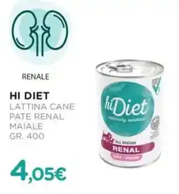 Arcaplanet Hi diet lattina cane pate renal maiale offerta