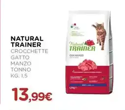 Arcaplanet Natural trainer crocchette gatto manzo tonno offerta