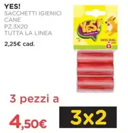 Arcaplanet Yes! sacchetti igienici cane tutta la linea offerta