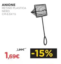 Arcaplanet Anione retino plastica nero offerta
