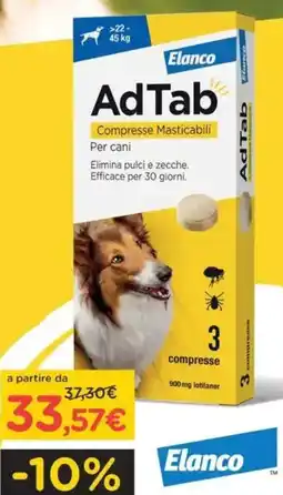 Arcaplanet Elanco AdTab Compresse Masticabili per cani offerta