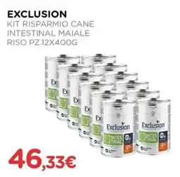 Arcaplanet Exclusion kit risparmio cane intestinal maiale riso offerta