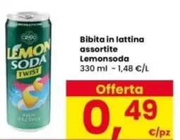 Interspar Bibita in lattina assortite Lemonsoda offerta