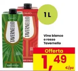 Interspar Vino bianco o rosso Tavernello offerta