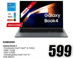 MediaWorld SAMSUNG Galaxy Book 4 offerta