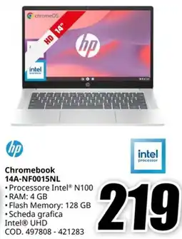 MediaWorld HP Chromebook 14A-NF0015NL offerta