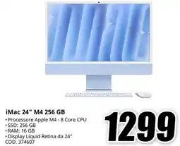MediaWorld iMac 24" M4 256 GB offerta