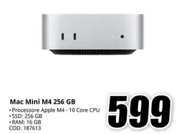 MediaWorld Mac Mini M4 256 GB offerta