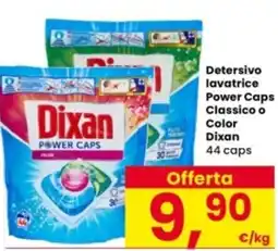 Interspar Detersivo lavatrice Power Caps Classico o Color Dixan 44 caps offerta