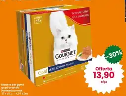 Interspar Mousse per gatto gusti assortiti Purina Gourmet offerta