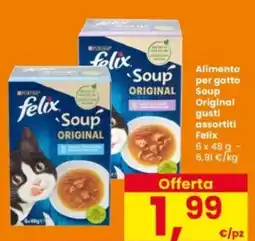 Interspar Alimento per gatto Soup Original gusti Felix offerta