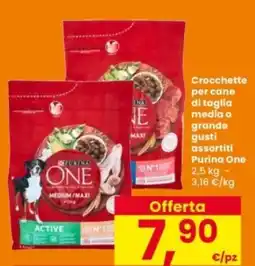 Interspar Crocchette per cane di taglia media o grande gusti assortiti Purina One offerta