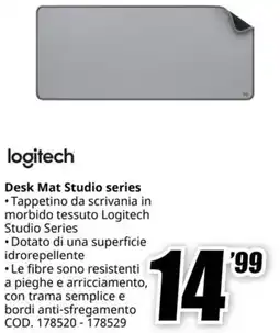 MediaWorld LOGITECH Desk Mat Studio series offerta