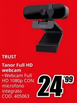 MediaWorld TRUST Tanor Full HD webcam offerta