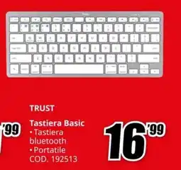 MediaWorld TRUST Tastiera Basic offerta