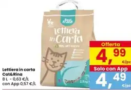 Interspar Lettiera in carta Cat&Rina offerta
