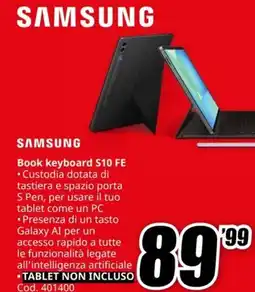 MediaWorld SAMSUNG Book keyboard S10 FE offerta