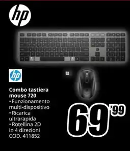 MediaWorld HP Combo tastiera mouse 720 offerta