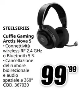 MediaWorld STEELSERIES Cuffie Gaming Arctis Nova 5 offerta