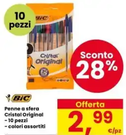 Interspar BIC Penne a sfera Cristal Original offerta