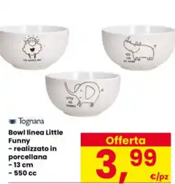 Interspar Tognana Bowl linea Little Funny offerta