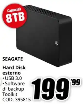 MediaWorld SEAGATE Hard Disk esterno offerta