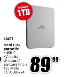 MediaWorld LACIE Hard Disk portatile offerta