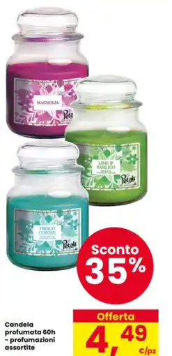Interspar Candela profumata 60h - profumazioni assortite offerta
