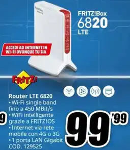MediaWorld FRITZ! Router LTE 6820 offerta